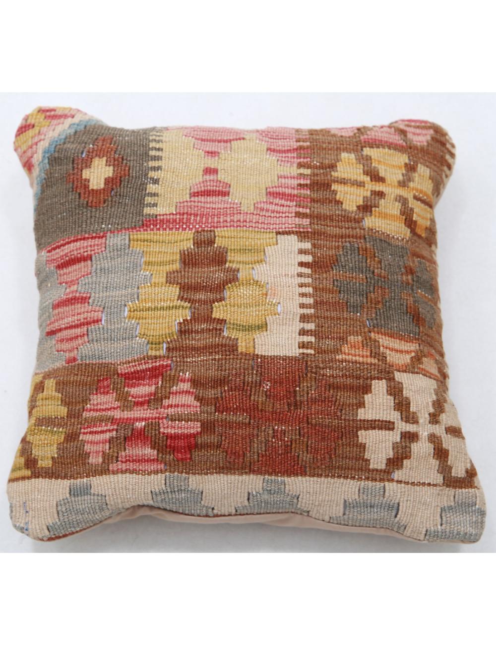 Pillows 1' 5" X 1' 5" Hand-Woven Wool Pillow 1' 5" X 1' 5" (43 X 43) / Multi / Multi