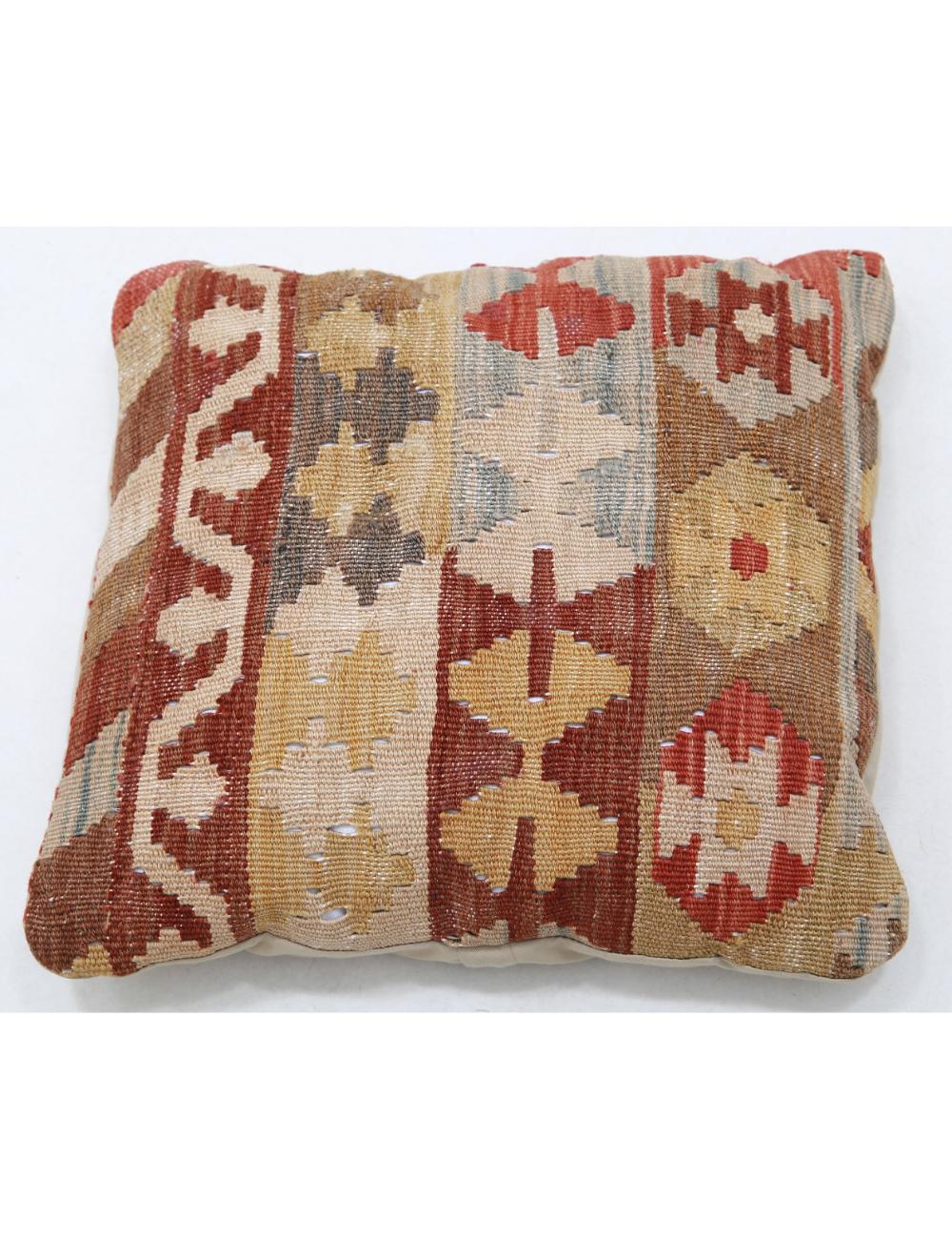 Pillows 1' 5" X 1' 5" Hand-Woven Wool Pillow 1' 5" X 1' 5" (43 X 43) / Multi / Multi