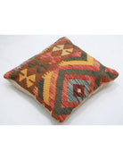 Pillows 1' 5" X 1' 5" Hand-Woven Wool Pillow 1' 5" X 1' 5" (43 X 43) / Multi / Multi