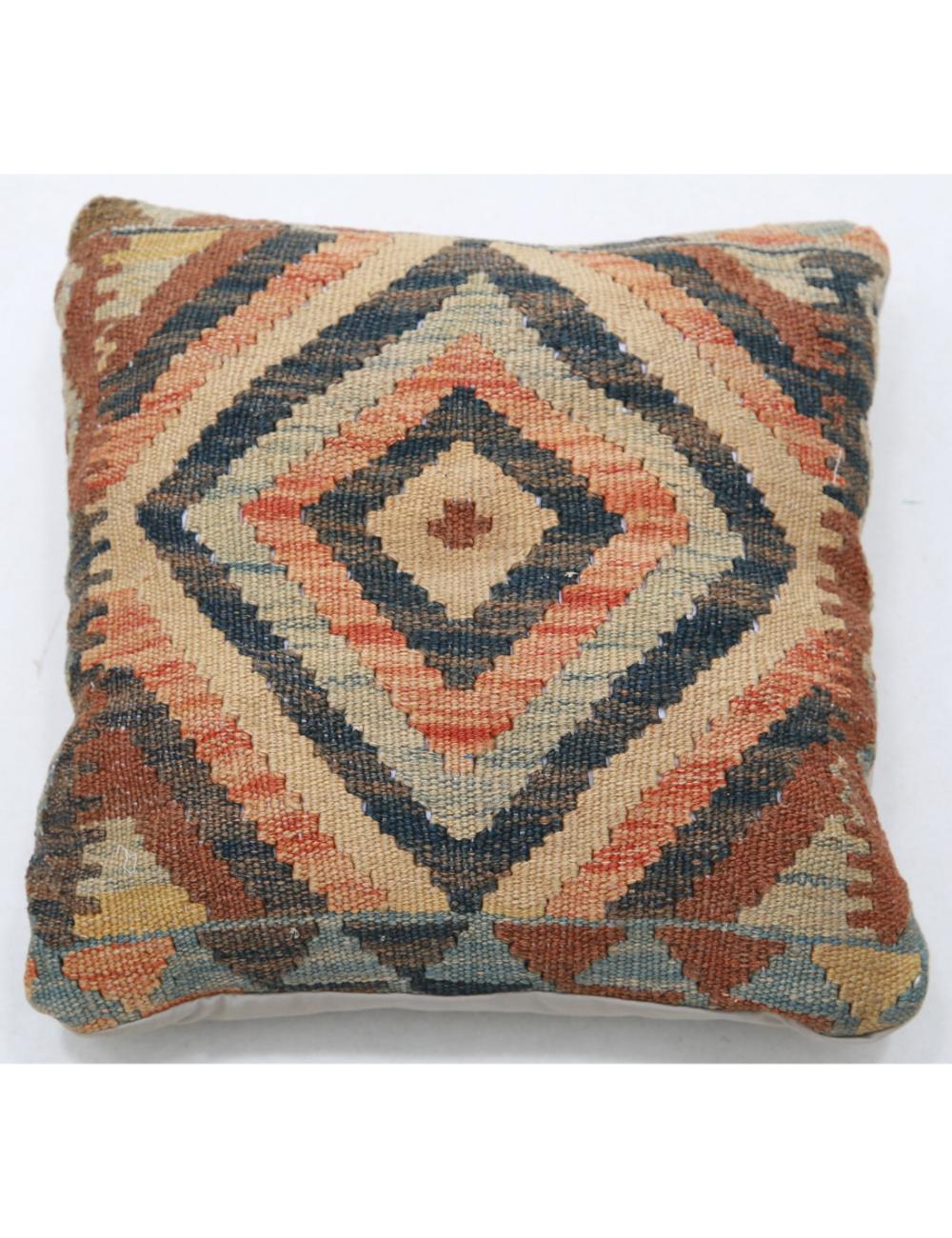 Pillows 1' 5" X 1' 5" Hand-Woven Wool Pillow 1' 5" X 1' 5" (43 X 43) / Multi / Multi