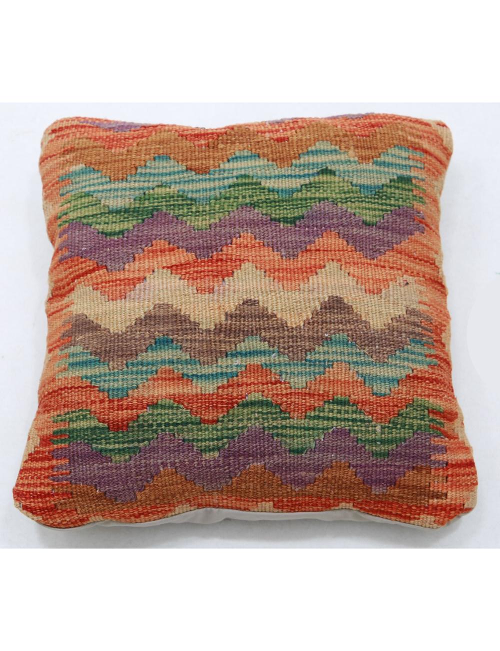 Pillows 1' 5" X 1' 5" Hand-Woven Wool Pillow 1' 5" X 1' 5" (43 X 43) / Multi / Multi