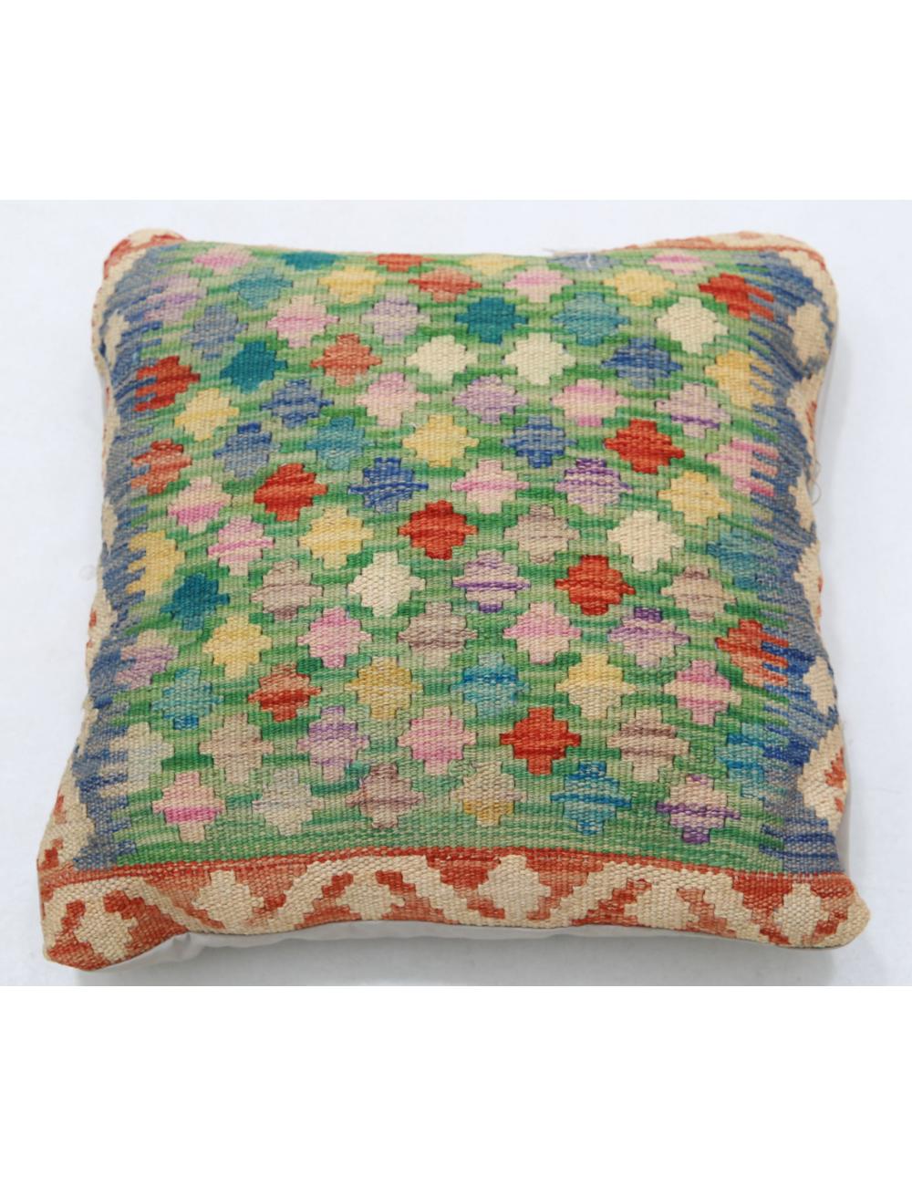 Pillows 1' 5" X 1' 5" Hand-Woven Wool Pillow 1' 5" X 1' 5" (43 X 43) / Multi / Multi