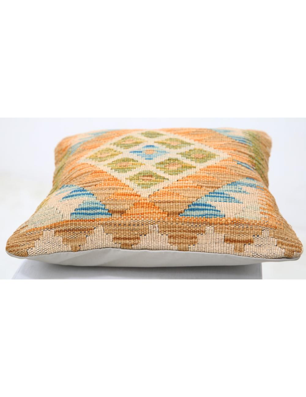 Pillows 1' 5" X 1' 5" Hand-Woven Wool Pillow 1' 5" X 1' 5" (43 X 43) / Multi / Multi