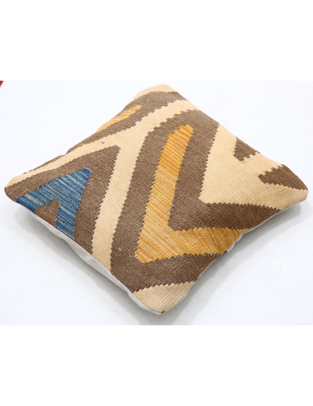 Pillows 1' 5" X 1' 5" Hand-Woven Wool Pillow 1' 5" X 1' 5" (43 X 43) / Multi / Multi
