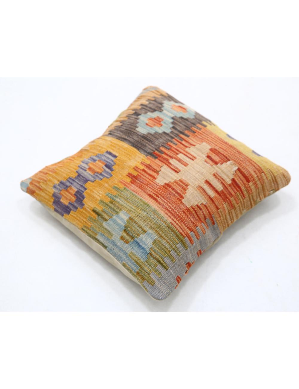 Pillows 1' 5" X 1' 5" Hand-Woven Wool Pillow 1' 5" X 1' 5" (43 X 43) / Multi / Multi