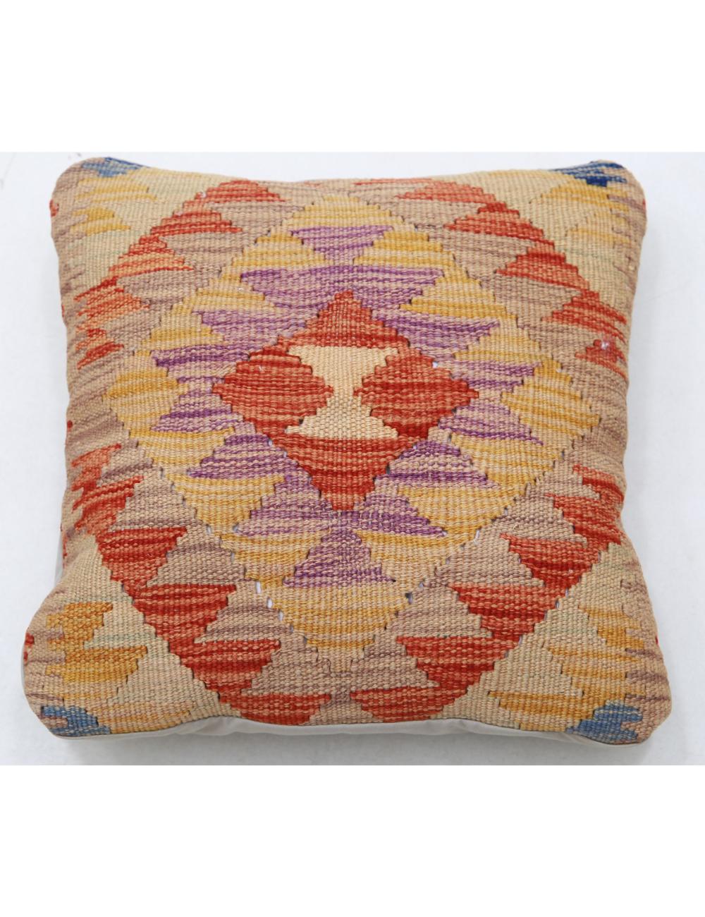 Pillows 1' 5" X 1' 5" Hand-Woven Wool Pillow 1' 5" X 1' 5" (43 X 43) / Multi / Multi