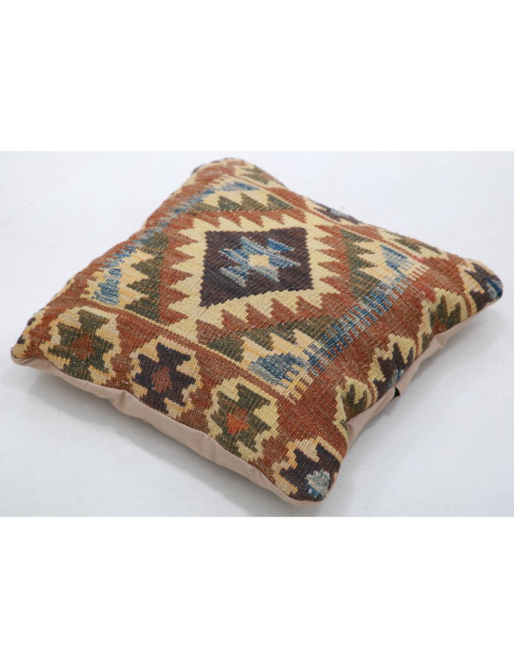 Pillows 1' 5" X 1' 5" Hand-Woven Wool Pillow 1' 5" X 1' 5" (43 X 43) / Multi / Multi