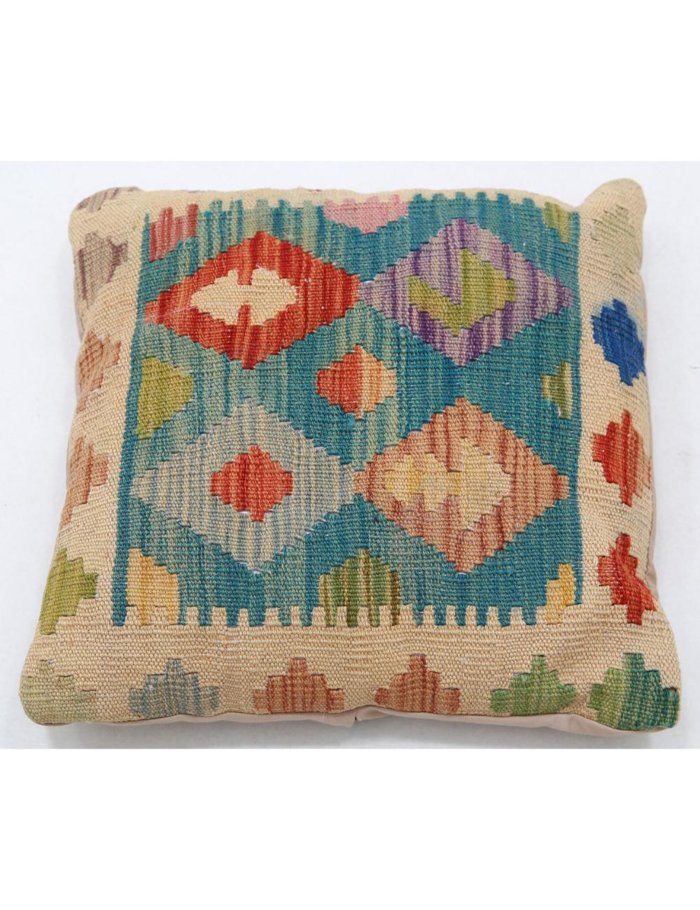 Pillows 1' 5" X 1' 5" Hand-Woven Wool Pillow 1' 5" X 1' 5" (43 X 43) / Multi / Multi