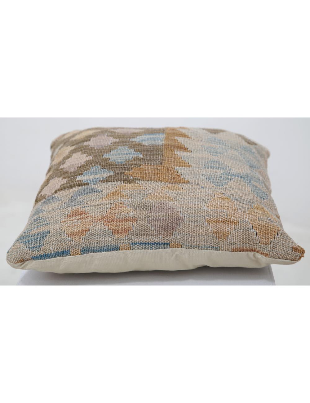 Pillows 1' 5" X 1' 5" Hand-Woven Wool Pillow 1' 5" X 1' 5" (43 X 43) / Multi / Multi