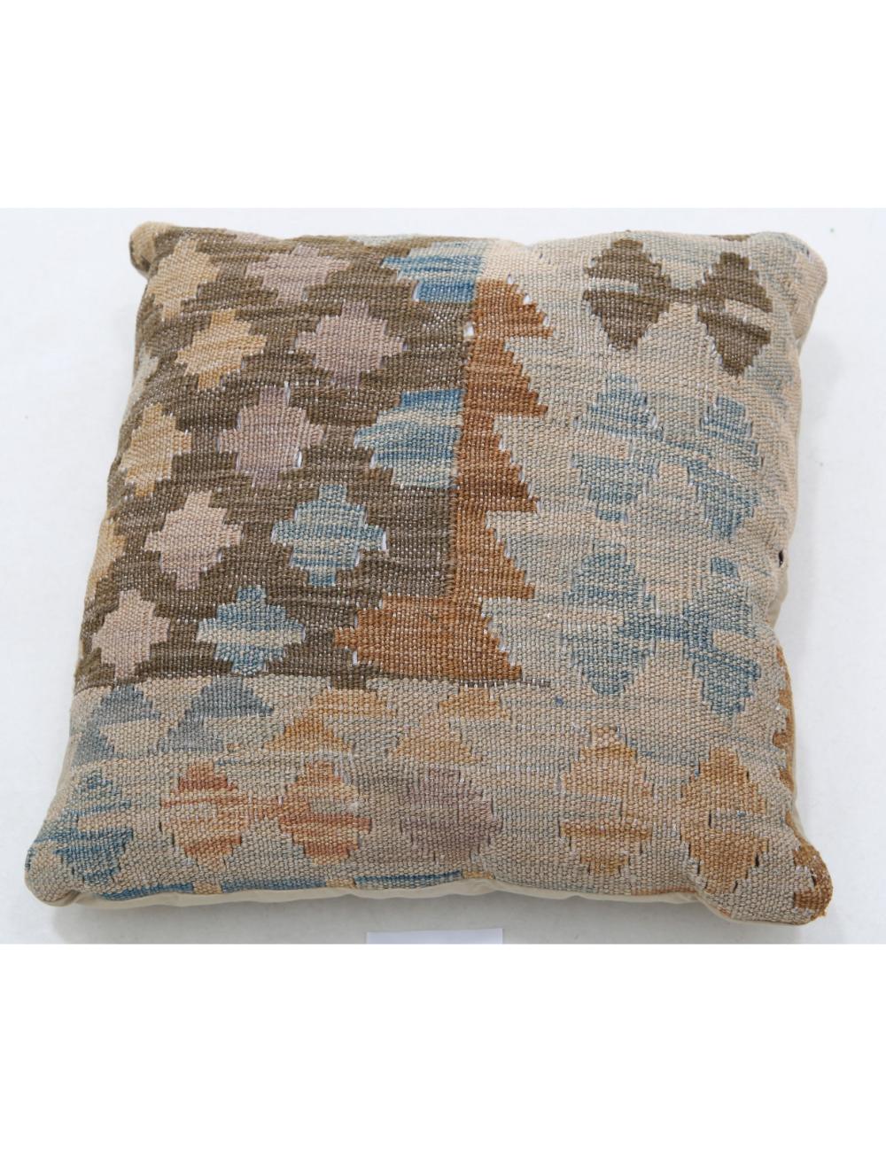 Pillows 1' 5" X 1' 5" Hand-Woven Wool Pillow 1' 5" X 1' 5" (43 X 43) / Multi / Multi