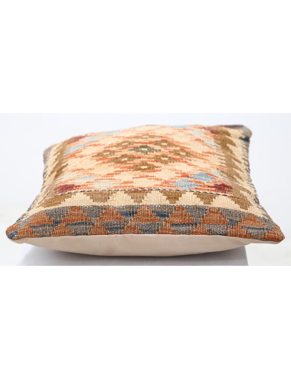 Pillows 1' 5" X 1' 5" Hand-Woven Wool Pillow 1' 5" X 1' 5" (43 X 43) / Multi / Multi
