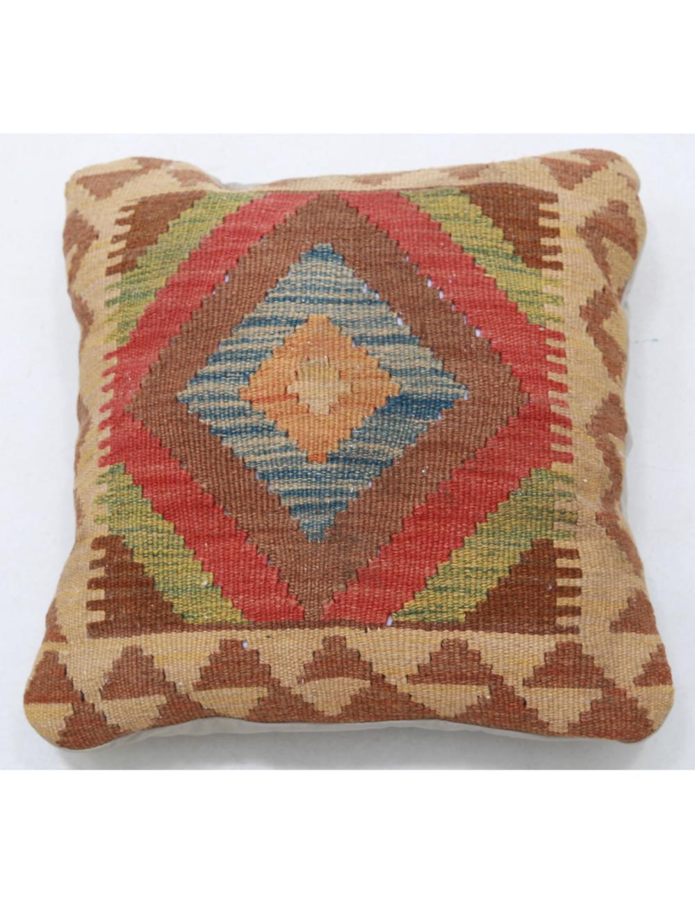 Pillows 1' 5" X 1' 5" Hand-Woven Wool Pillow 1' 5" X 1' 5" (43 X 43) / Multi / Multi