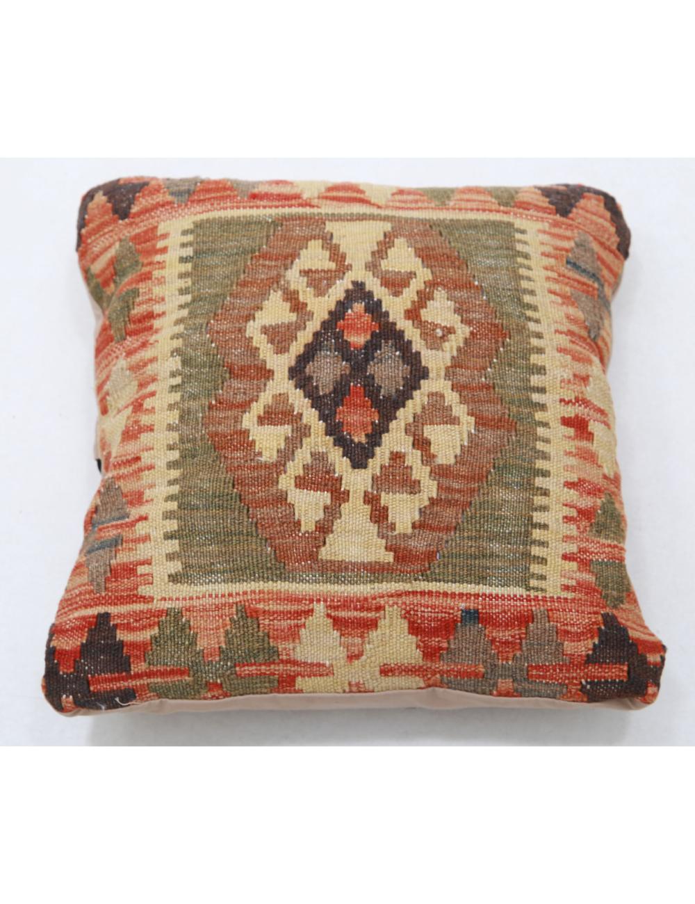 Pillows 1' 5" X 1' 5" Hand-Woven Wool Pillow 1' 5" X 1' 5" (43 X 43) / Multi / Multi