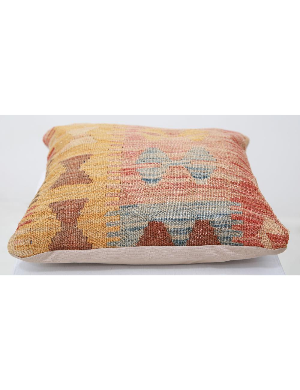 Pillows 1' 5" X 1' 5" Hand-Woven Wool Pillow 1' 5" X 1' 5" (43 X 43) / Multi / Multi