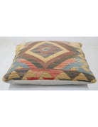 Pillows 1' 5" X 1' 5" Hand-Woven Wool Pillow 1' 5" X 1' 5" (43 X 43) / Multi / Multi