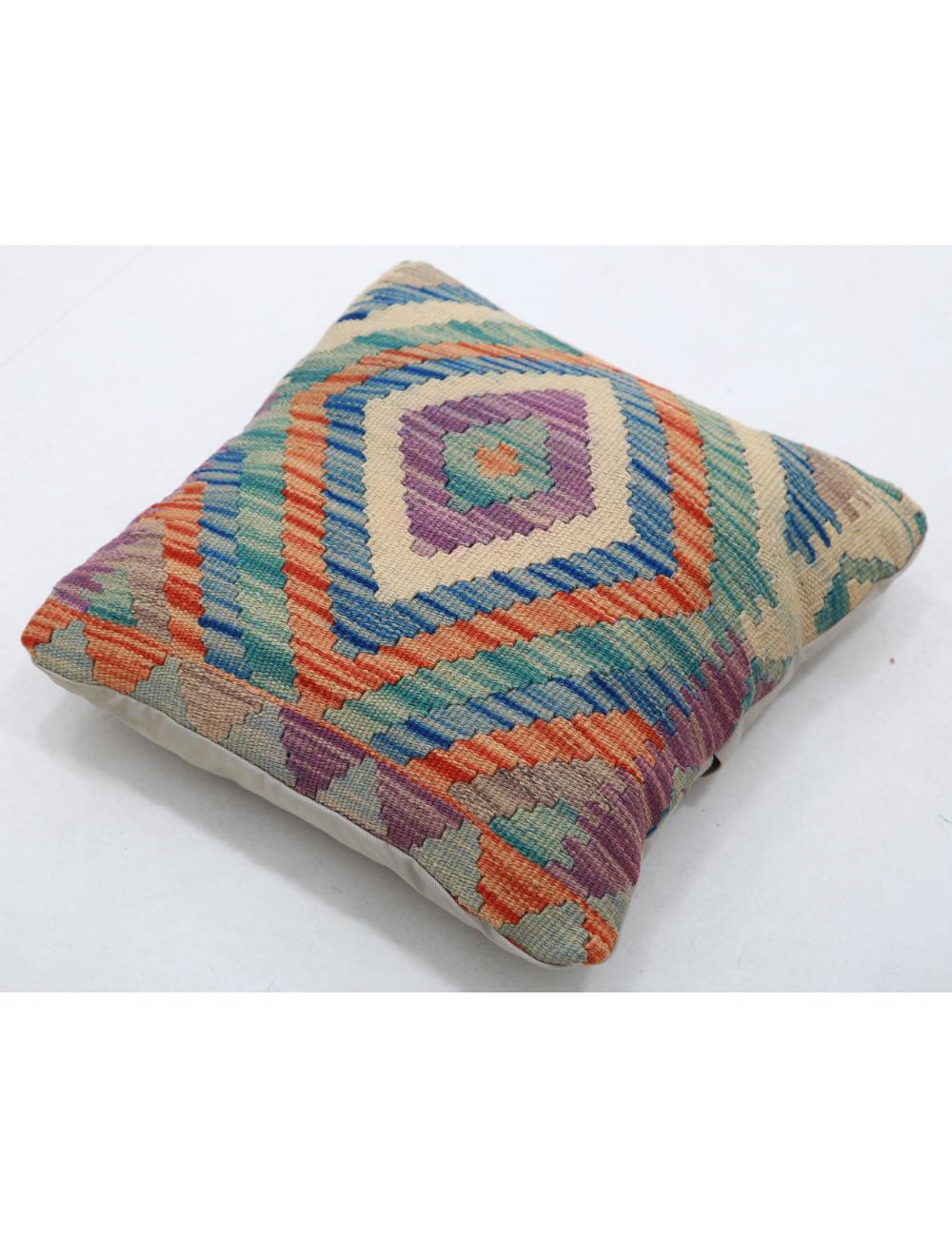 Pillows 1' 5" X 1' 5" Hand-Woven Wool Pillow 1' 5" X 1' 5" (43 X 43) / Multi / Multi