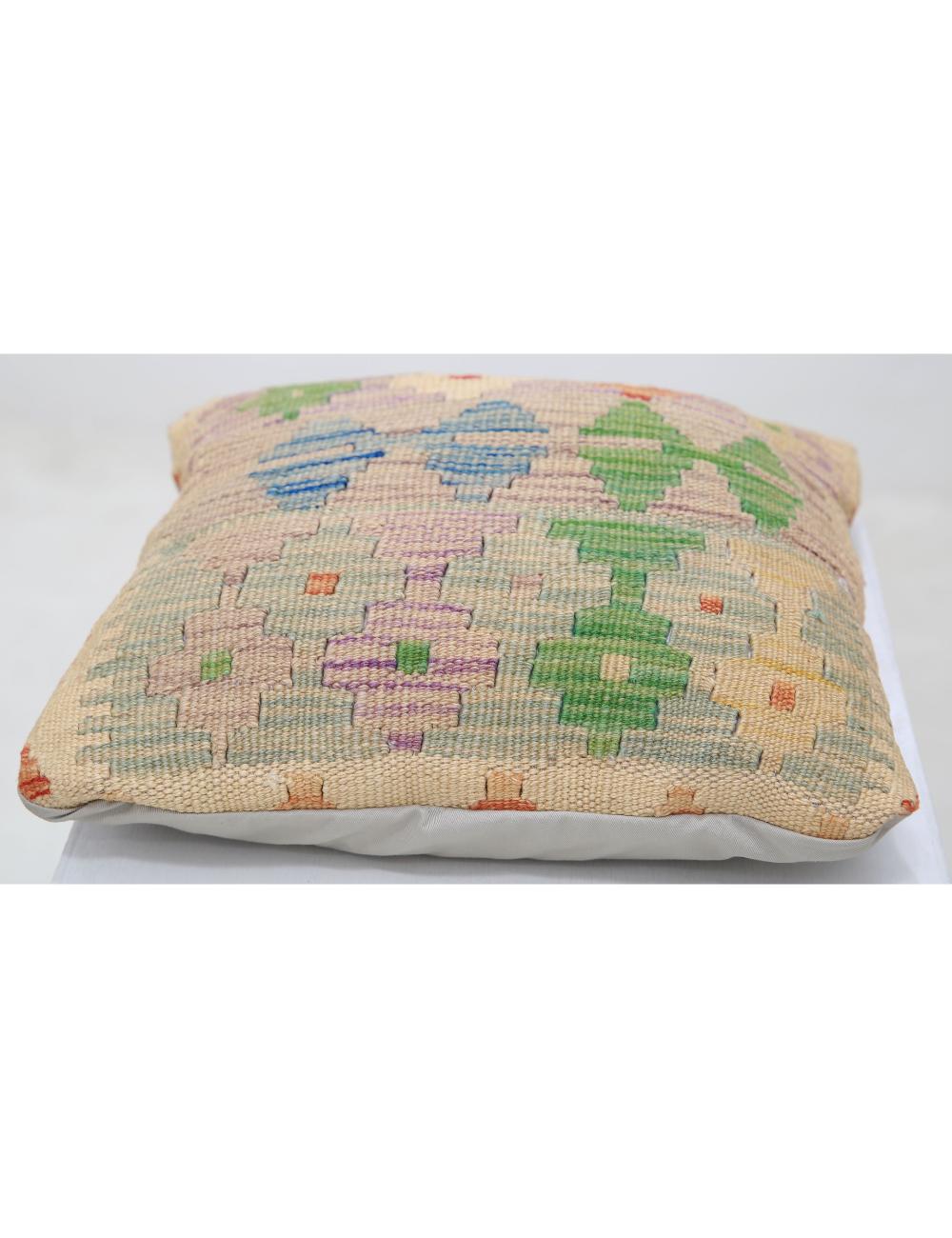 Pillows 1' 0" X 1' 0" Hand-Woven Wool Pillow 1' 0" X 1' 0" (30 X 30) / Multi / Multi
