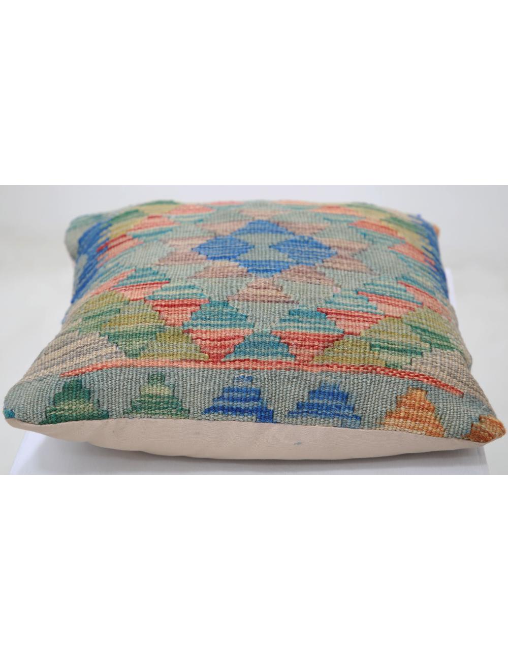 Pillows 1' 5" X 1' 5" Hand-Woven Wool Pillow 1' 5" X 1' 5" (43 X 43) / Multi / Multi