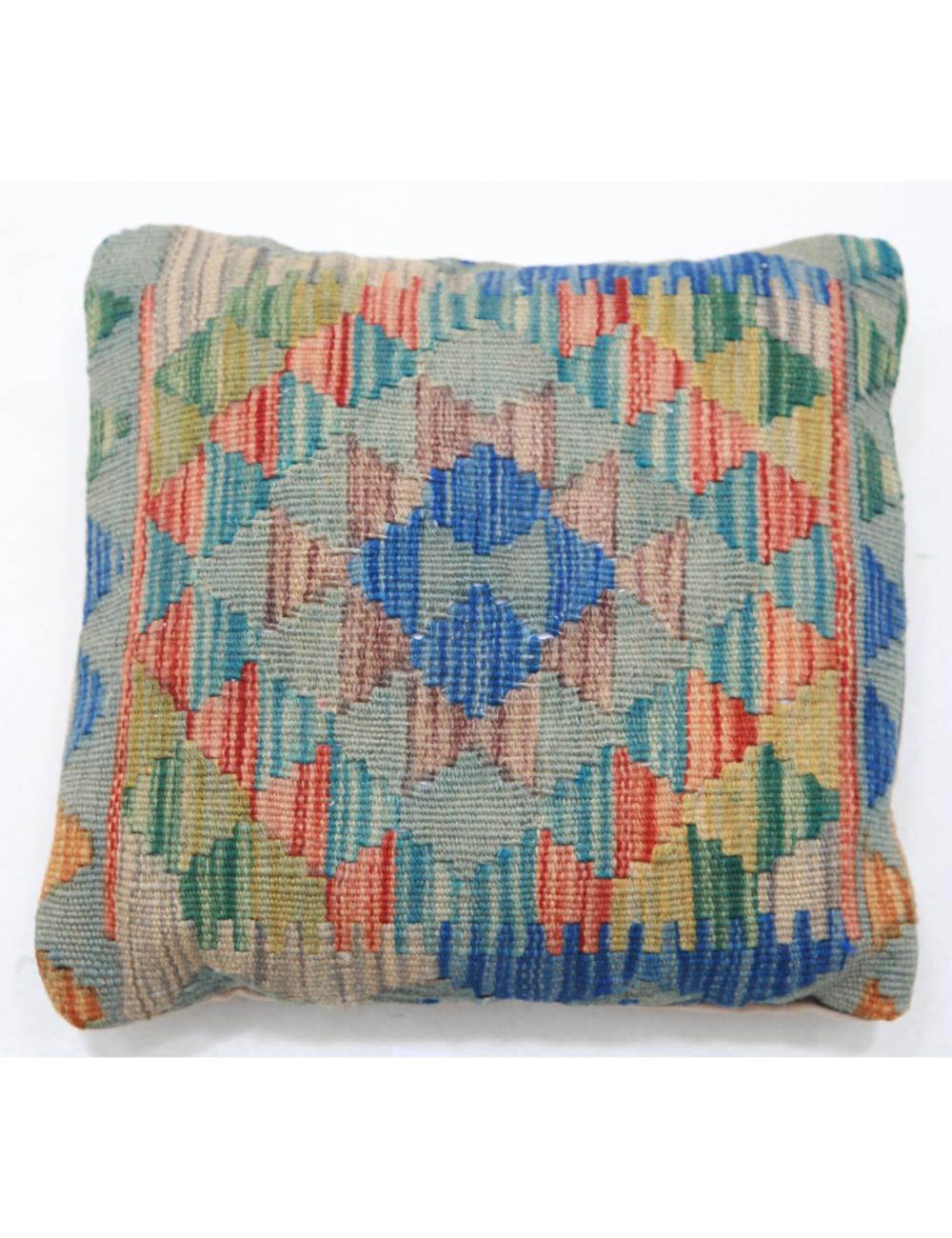 Pillows 1' 5" X 1' 5" Hand-Woven Wool Pillow 1' 5" X 1' 5" (43 X 43) / Multi / Multi