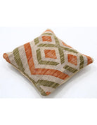 Pillows 1' 5" X 1' 5" Hand-Woven Wool Pillow 1' 5" X 1' 5" (43 X 43) / Multi / Multi
