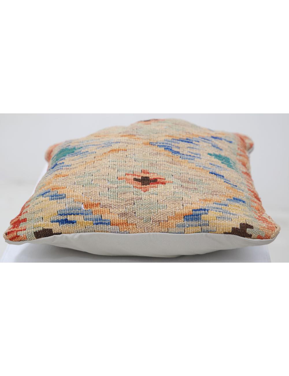 Pillows 1' 5" X 1' 5" Hand-Woven Wool Pillow 1' 5" X 1' 5" (43 X 43) / Multi / Multi