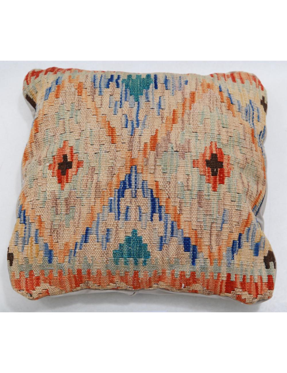 Pillows 1' 5" X 1' 5" Hand-Woven Wool Pillow 1' 5" X 1' 5" (43 X 43) / Multi / Multi