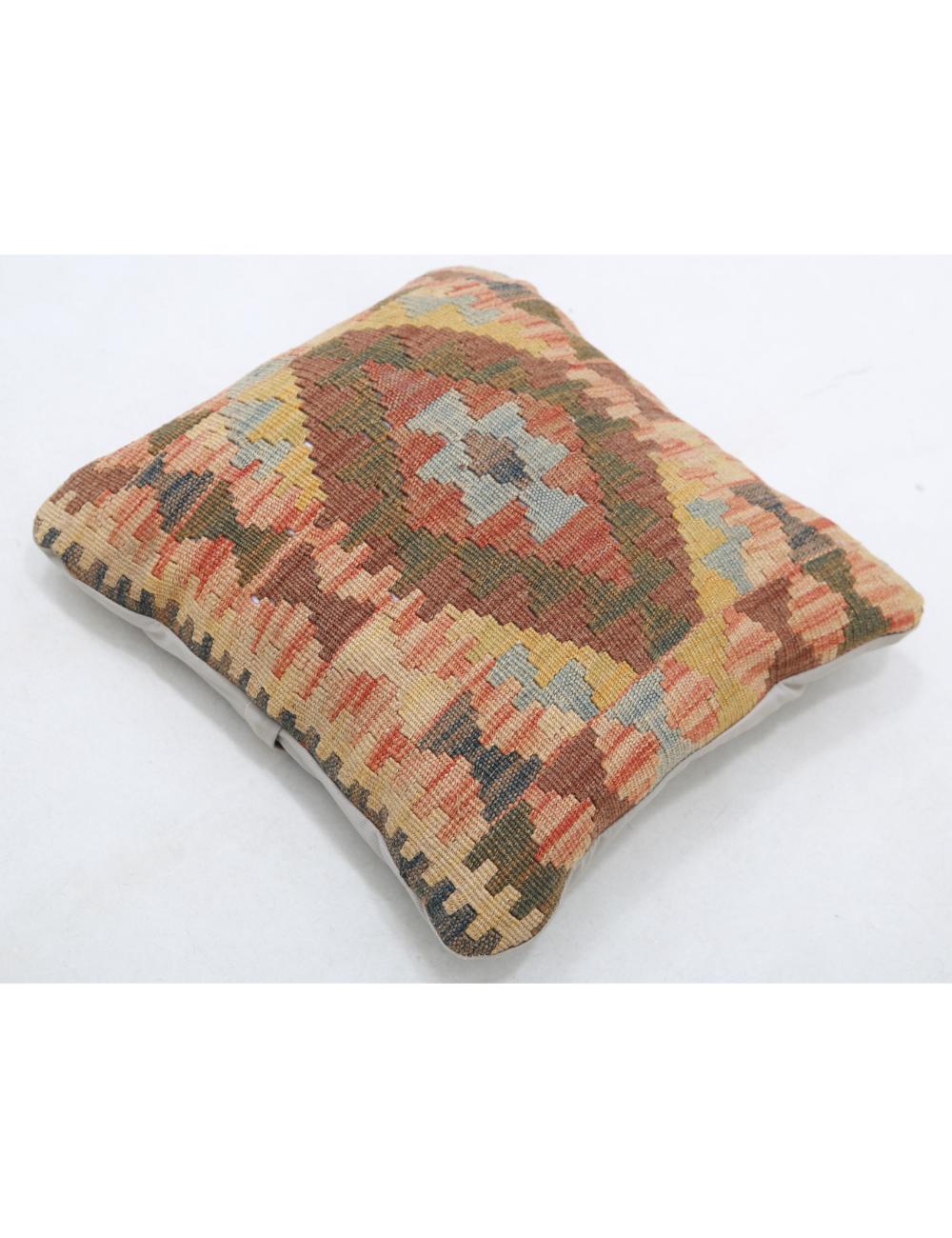 Pillows 1' 5" X 1' 5" Hand-Woven Wool Pillow 1' 5" X 1' 5" (43 X 43) / Multi / Multi