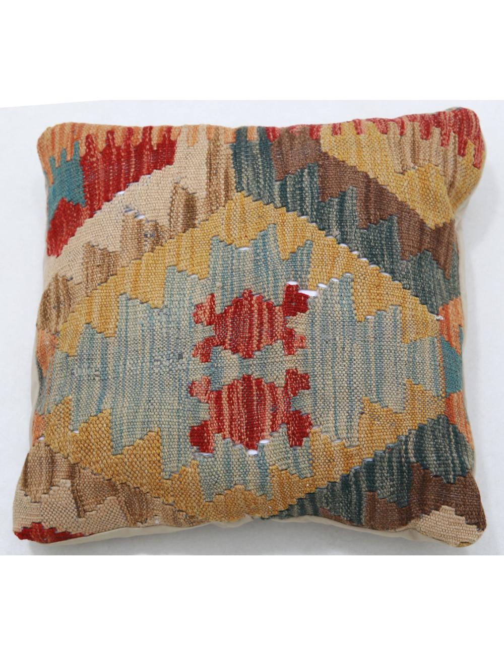 Pillows 1' 5" X 1' 5" Hand-Woven Wool Pillow 1' 5" X 1' 5" (43 X 43) / Multi / Multi