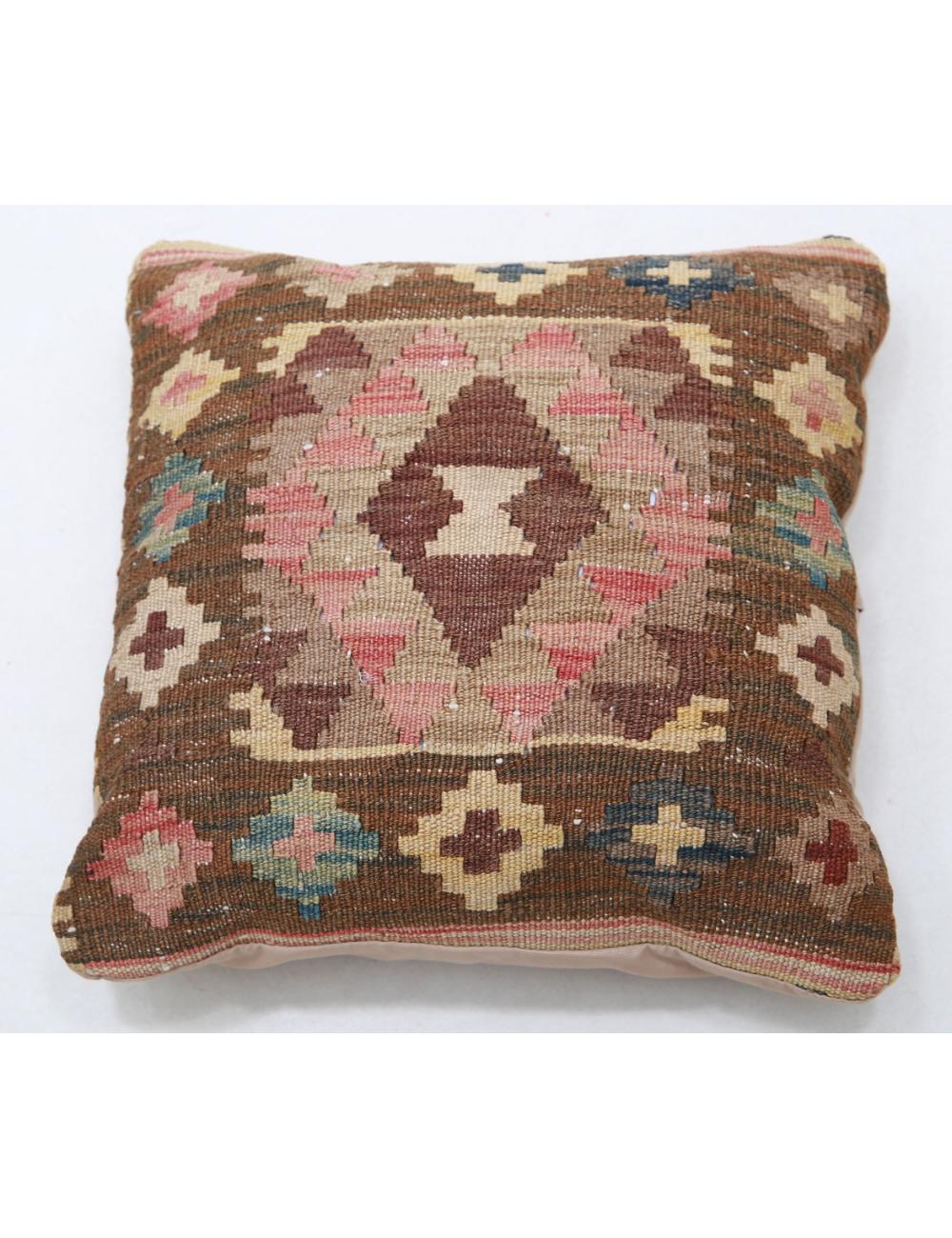 Pillows 1' 5" X 1' 5" Hand-Woven Wool Pillow 1' 5" X 1' 5" (43 X 43) / Multi / Multi