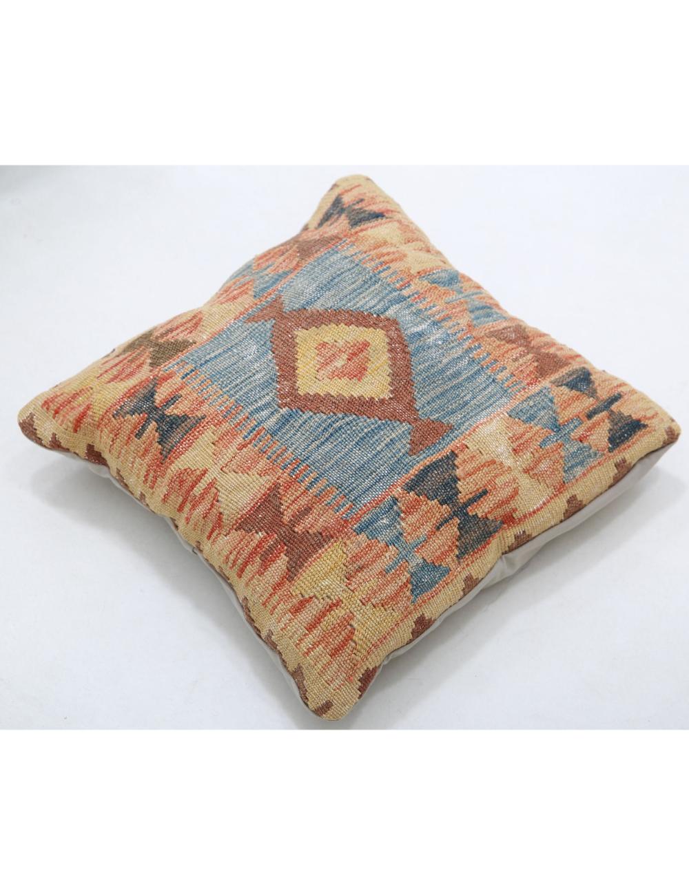 Pillows 1' 5" X 1' 5" Hand-Woven Wool Pillow 1' 5" X 1' 5" (43 X 43) / Multi / Multi