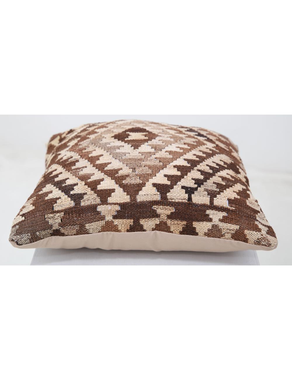 Pillows 1' 5" X 1' 5" Hand-Woven Wool Pillow 1' 5" X 1' 5" (43 X 43) / Multi / Multi