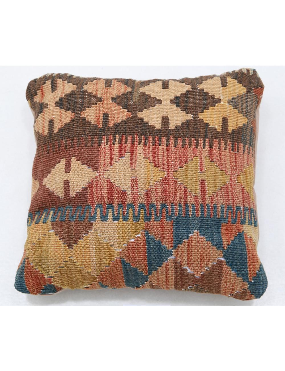Pillows 1' 5" X 1' 5" Hand-Woven Wool Pillow 1' 5" X 1' 5" (43 X 43) / Multi / Multi