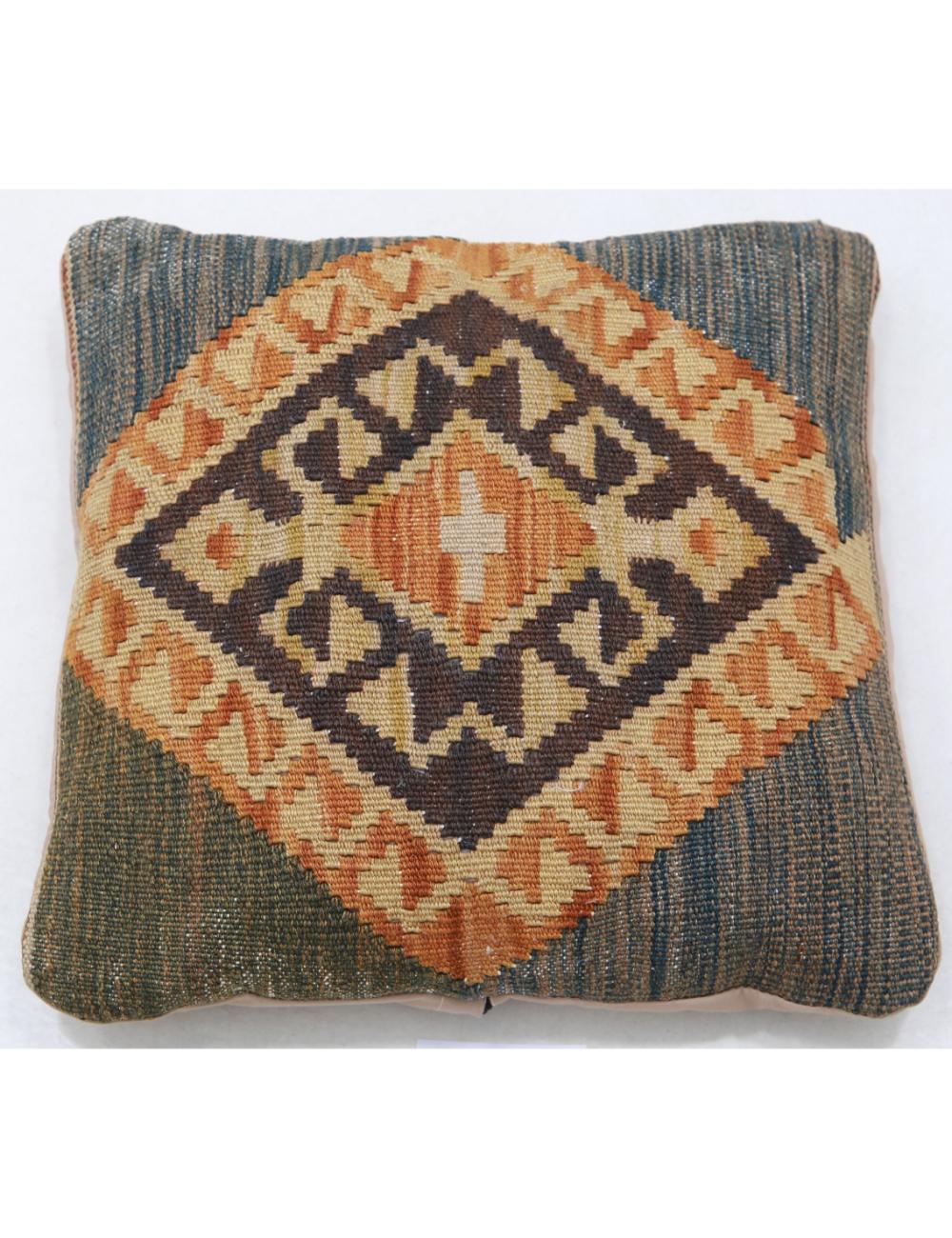 Pillows 1' 5" X 1' 5" Hand-Woven Wool Pillow 1' 5" X 1' 5" (43 X 43) / Multi / Multi