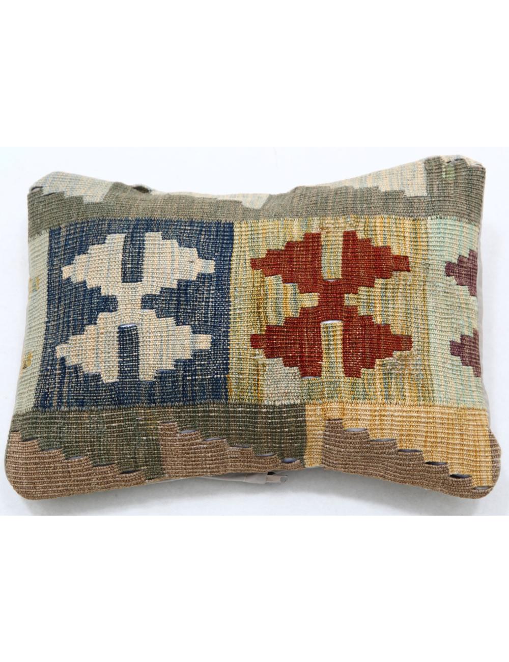 Pillows 1' 0" X 1' 5" Hand-Woven Wool Pillow 1' 0" X 1' 5" (30 X 43) / Multi / Multi