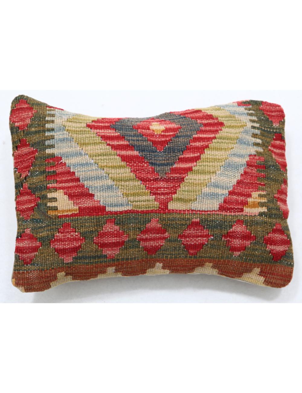 Pillows 1' 0" X 1' 5" Hand-Woven Wool Pillow 1' 0" X 1' 5" (30 X 43) / Multi / Multi