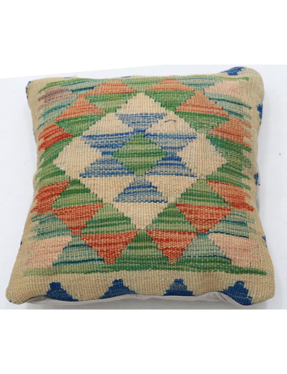 Pillows 1' 5" X 1' 5" Hand-Woven Wool Pillow 1' 5" X 1' 5" (43 X 43) / Multi / Multi