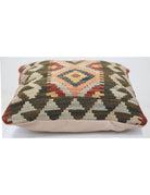 Pillows 1' 5" X 1' 5" Hand-Woven Wool Pillow 1' 5" X 1' 5" (43 X 43) / Multi / Multi