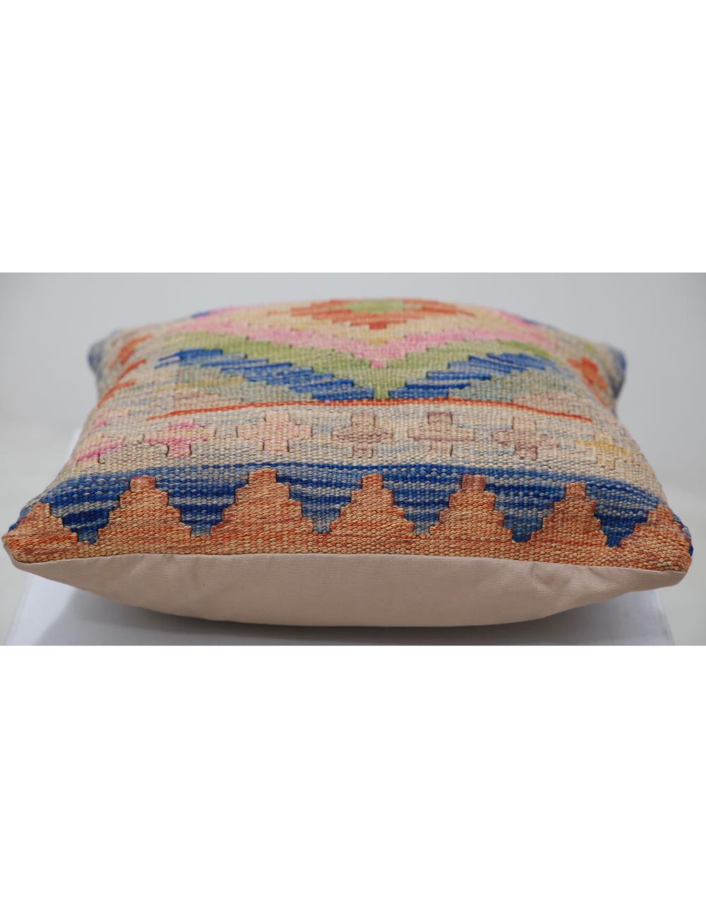 Pillows 1' 5" X 1' 5" Hand-Woven Wool Pillow 1' 5" X 1' 5" (43 X 43) / Multi / Multi
