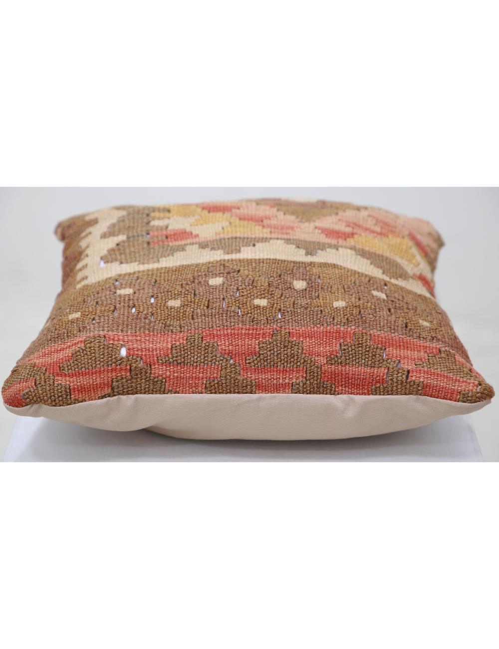 Pillows 1' 5" X 1' 5" Hand-Woven Wool Pillow 1' 5" X 1' 5" (43 X 43) / Multi / Multi