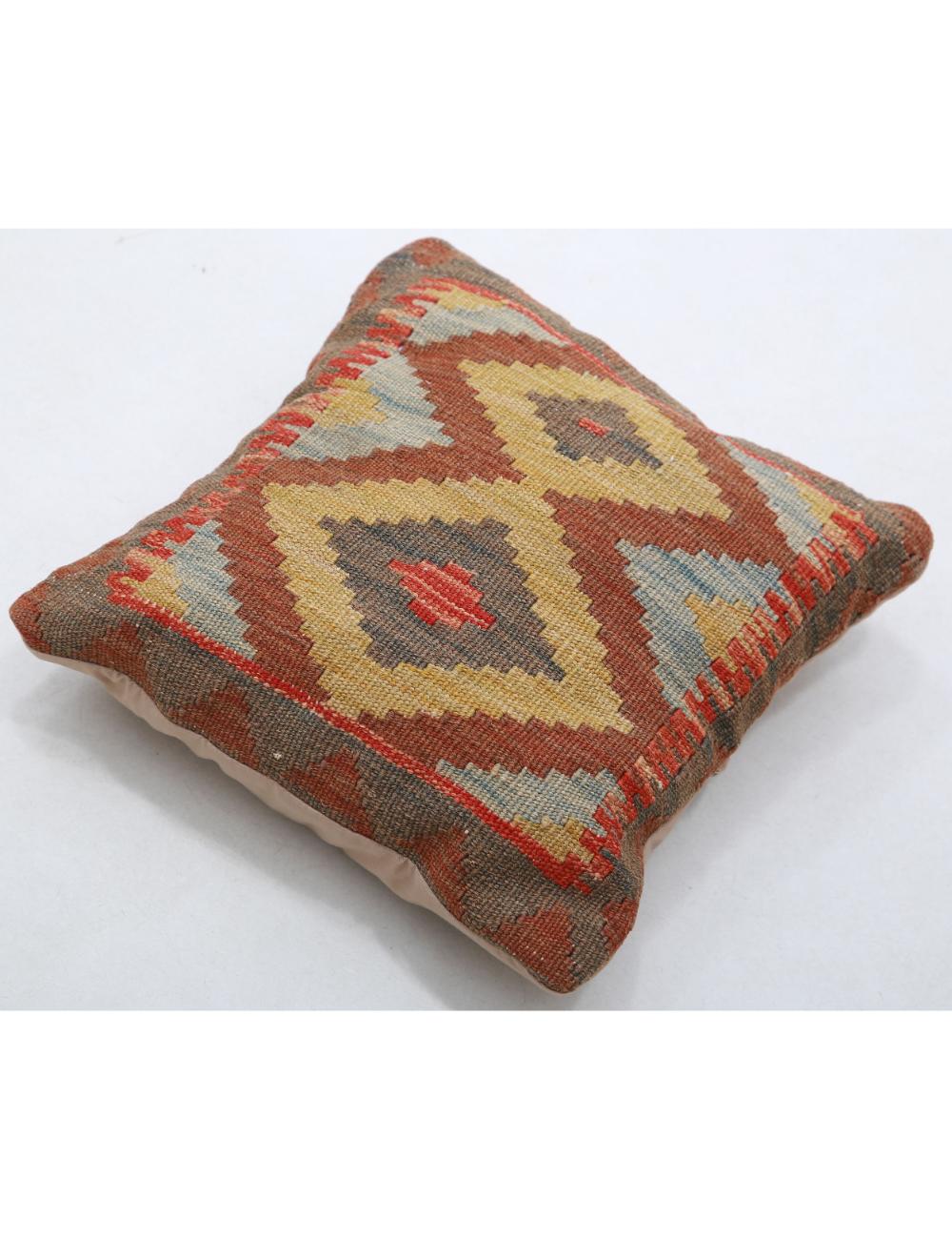 Pillows 1' 5" X 1' 5" Hand-Woven Wool Pillow 1' 5" X 1' 5" (43 X 43) / Multi / Multi