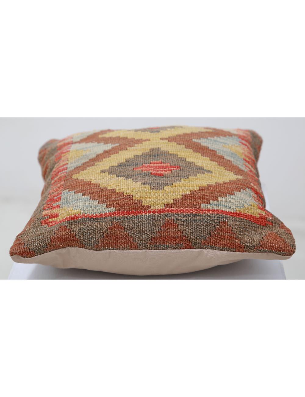 Pillows 1' 5" X 1' 5" Hand-Woven Wool Pillow 1' 5" X 1' 5" (43 X 43) / Multi / Multi