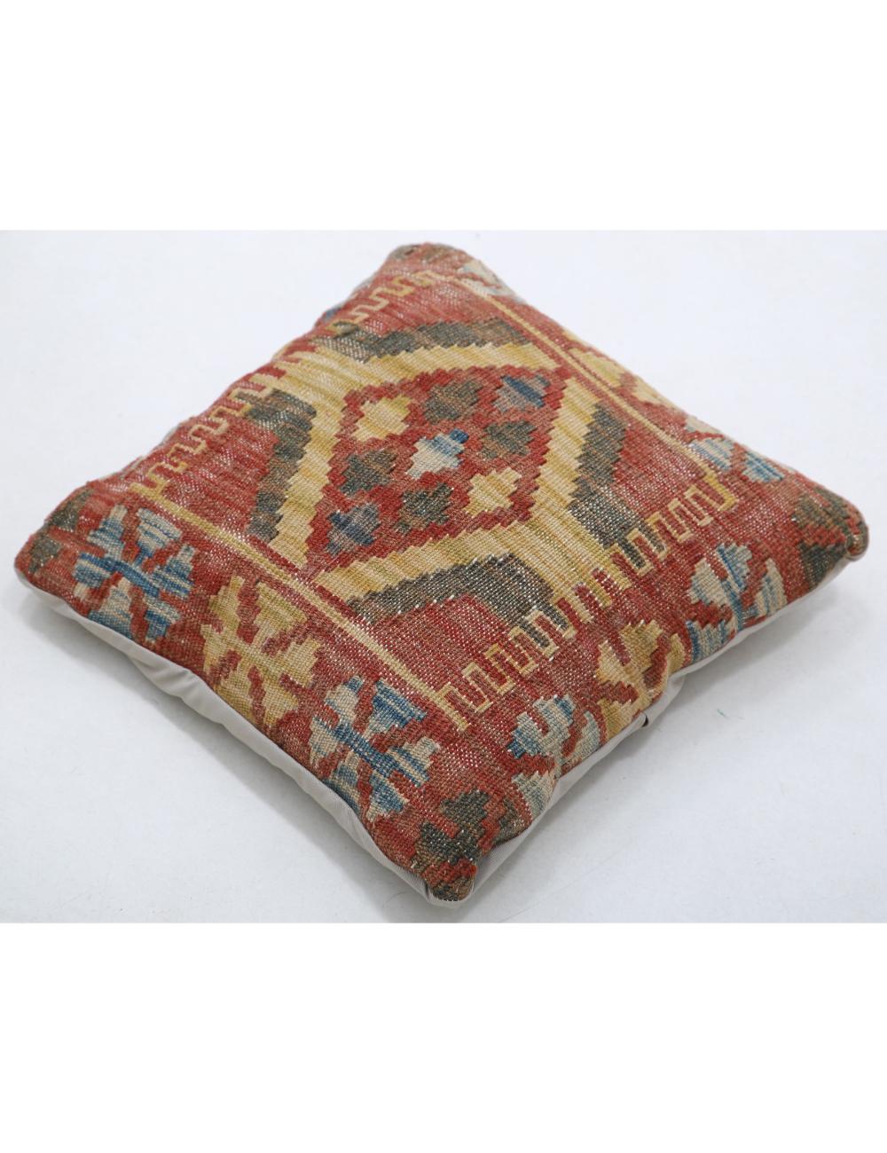Pillows 1' 5" X 1' 5" Hand-Woven Wool Pillow 1' 5" X 1' 5" (43 X 43) / Multi / Multi