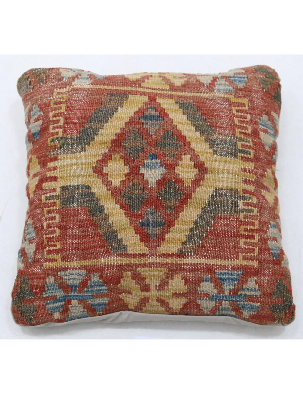 Pillows 1' 5" X 1' 5" Hand-Woven Wool Pillow 1' 5" X 1' 5" (43 X 43) / Multi / Multi