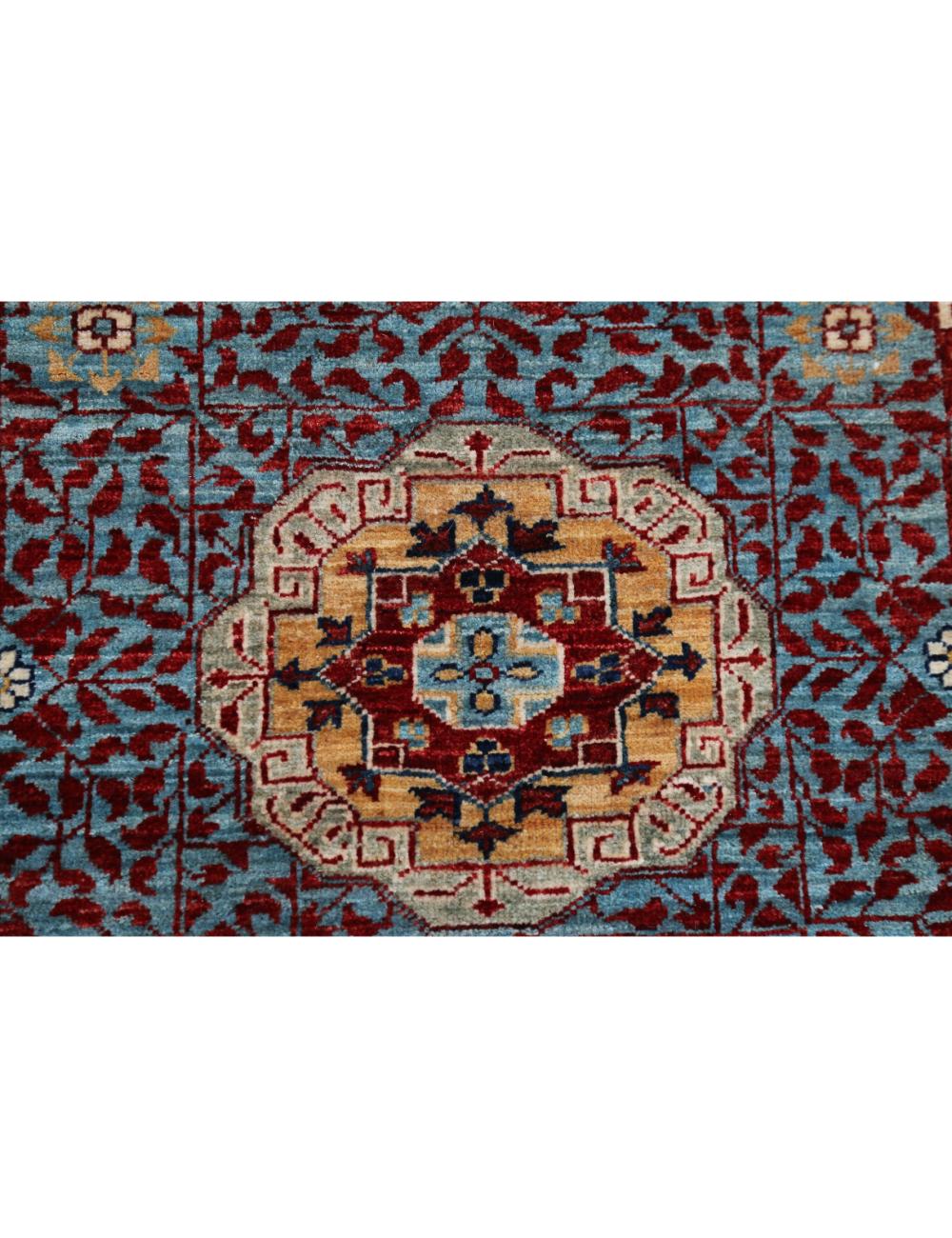 Mamluk 8' 10" X 11' 8" Hand-Knotted Wool Rug 8' 10" X 11' 8" (269 X 356) / Blue / Ivory
