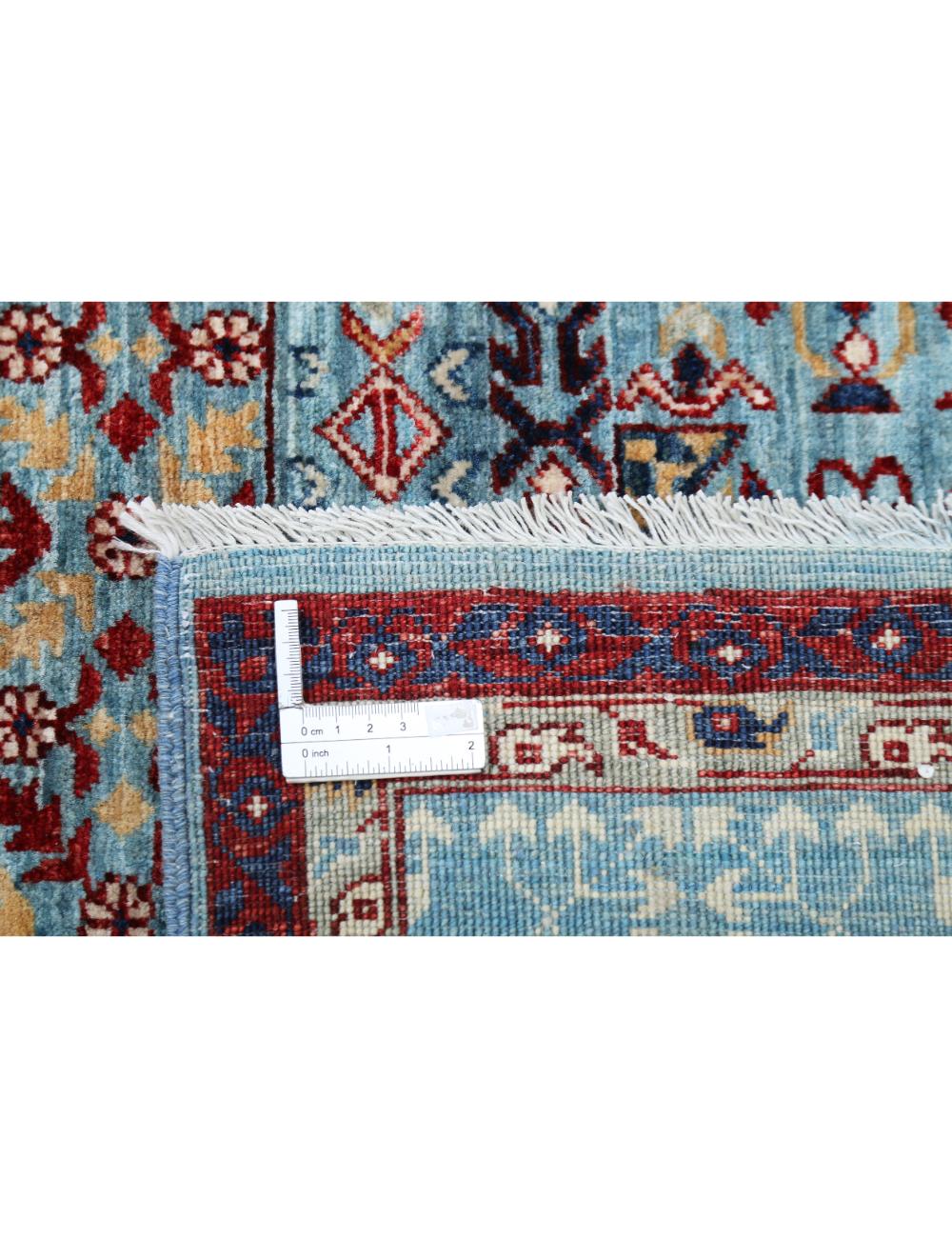Mamluk 8' 10" X 11' 8" Hand-Knotted Wool Rug 8' 10" X 11' 8" (269 X 356) / Blue / Ivory