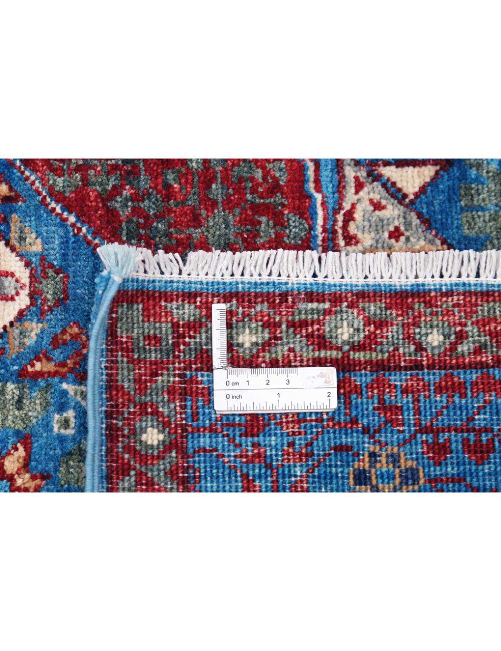 Mamluk 8' 1" X 9' 9" Hand-Knotted Wool Rug 8' 1" X 9' 9" (246 X 297) / Blue / Red