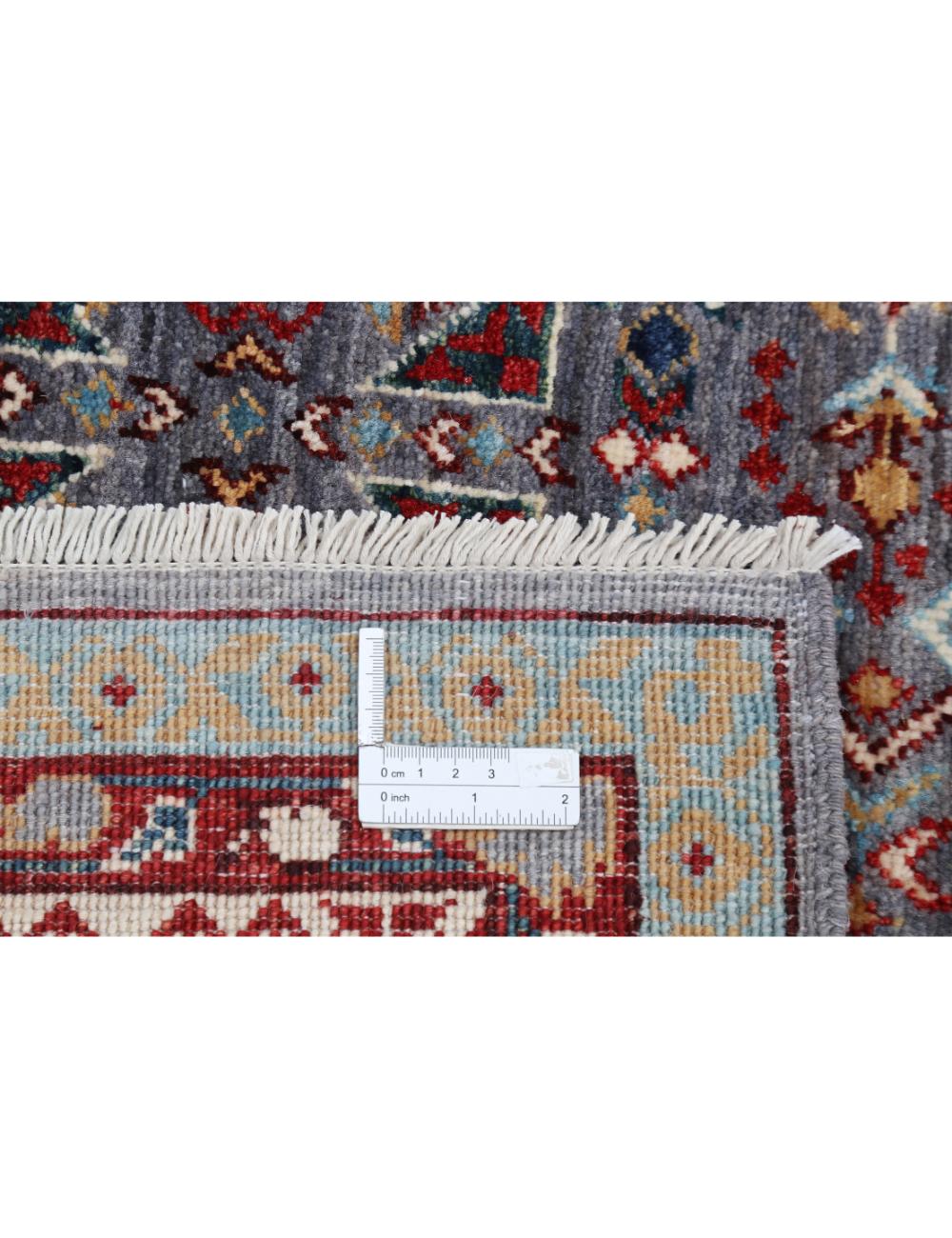 Mamluk 10' 1" X 14' 0" Hand-Knotted Wool Rug 10' 1" X 14' 0" (307 X 427) / Grey / Ivory