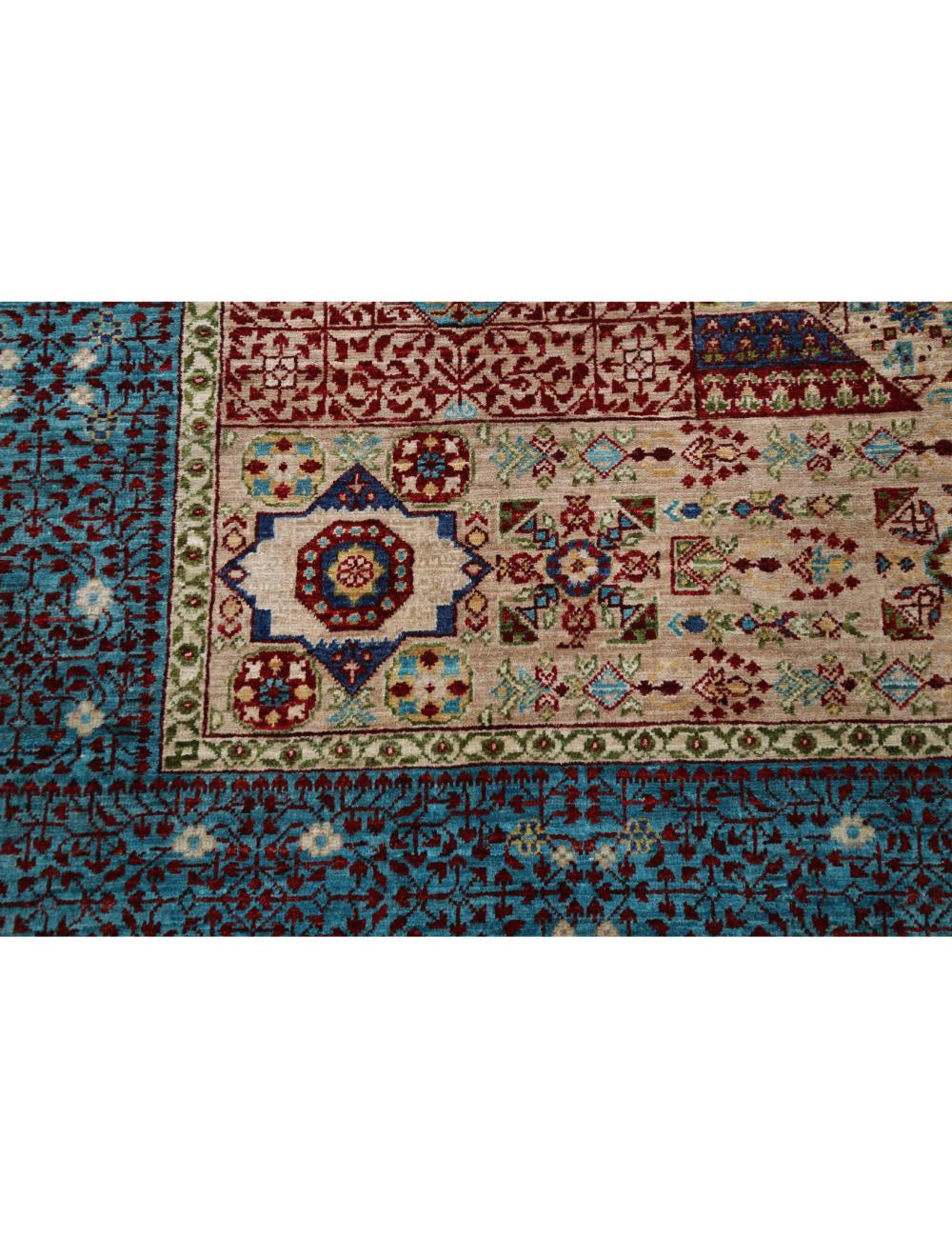 Mamluk 8' 2" X 9' 10" Hand-Knotted Wool Rug 8' 2" X 9' 10" (249 X 300) / Taupe / Teal