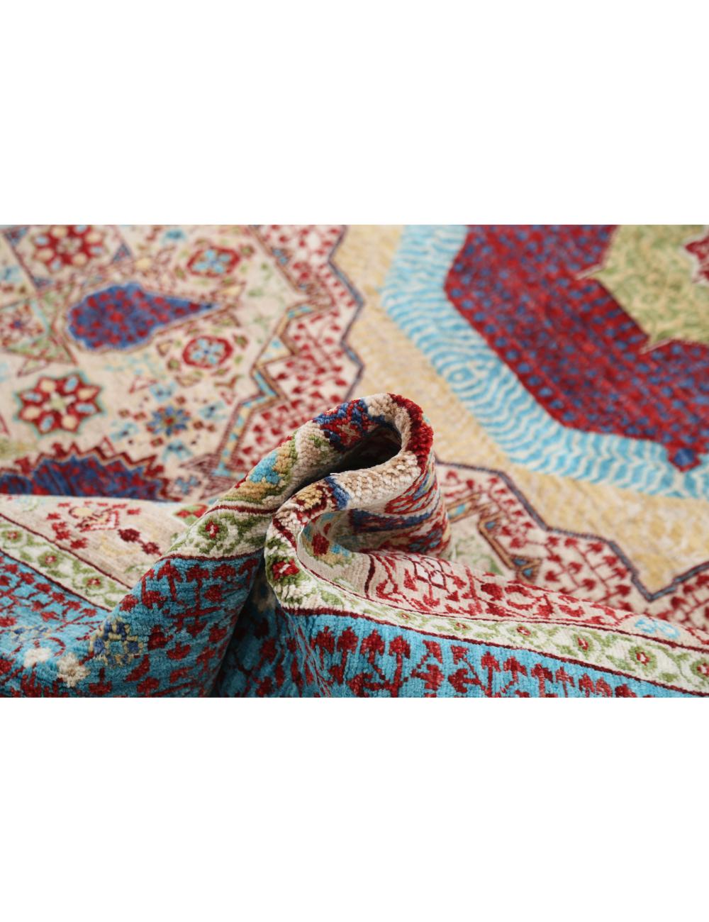 Mamluk 8' 2" X 9' 10" Hand-Knotted Wool Rug 8' 2" X 9' 10" (249 X 300) / Taupe / Teal