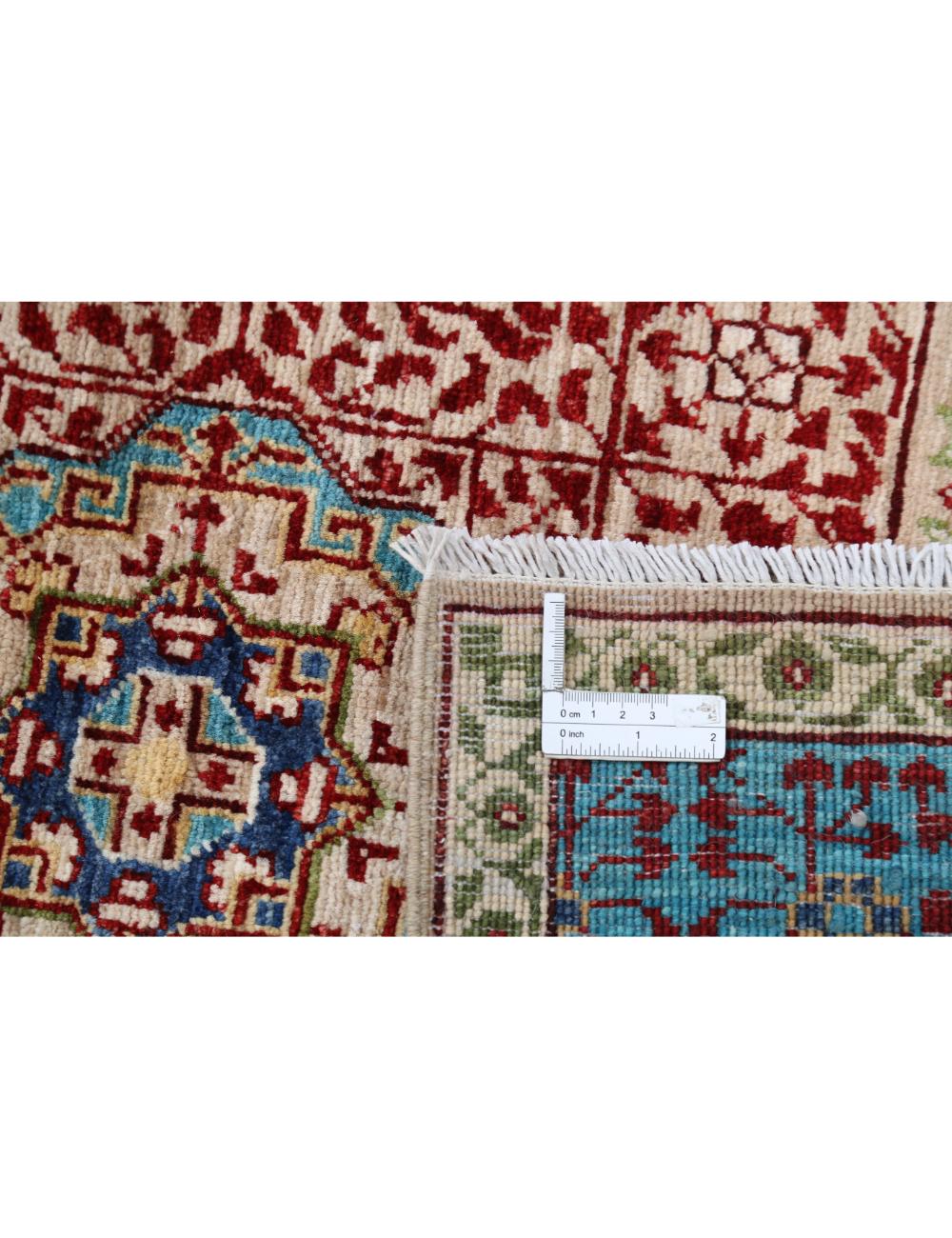 Mamluk 8' 2" X 9' 10" Hand-Knotted Wool Rug 8' 2" X 9' 10" (249 X 300) / Taupe / Teal